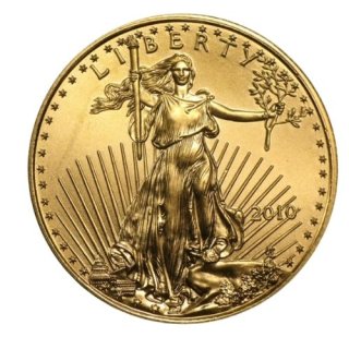 2010 アメリカ『ゴールドイーグル』  1/2オンス 地金型金貨 クリアケース付 新品未使用  