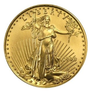 1998 アメリカ『ゴールドイーグル』  1/2オンス 地金型金貨 クリアケース付 新品未使用  