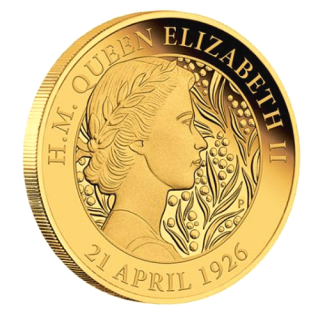 2021 オーストリア『エリザベス女王二世生誕95周年』2オンス プルーフ金貨 専用箱付 限定150