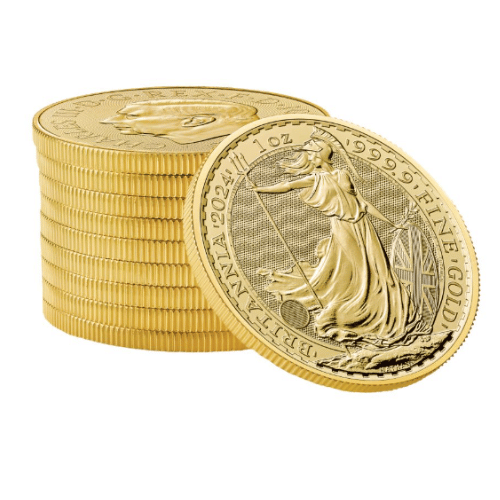 2024 イギリス ブリタニア金貨 地金型 1/10オンス クリアケース