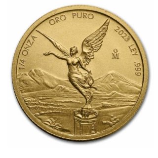 2023 メキシコ リベルタード金貨 1/4オンス 地金型