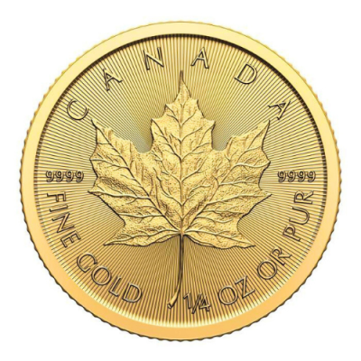 2024 カナダ メイプル金貨 1/4オンス 地金型 クリアケース