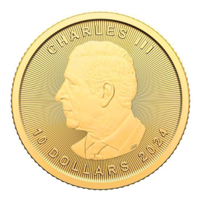 2024 カナダ メイプル金貨 1/4オンス 地金型 クリアケース