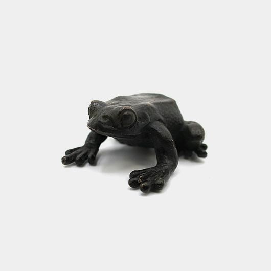 添配 カエル（座）1寸（古黒色/ブロンズ） - 中村製作所 ONLINE SHOP