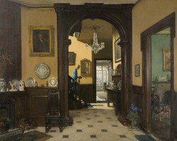 My Neighbour's House by Frederick William Elwell (1870-1958, British) c the artist's estate. 