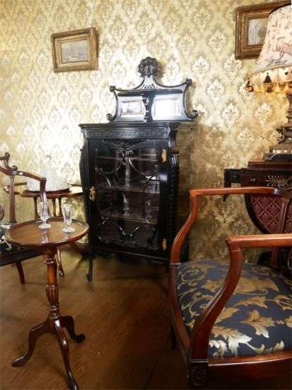 ヴィクトリアンロココスタイルキャビネット /1196-036/幅60/奥行