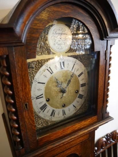 ツイストオークグランドマザークロック/8125-173/幅35.5/奥行25/高さ