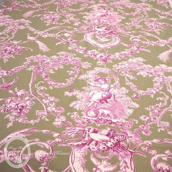 フランス製】ブランコに乗る少女【マゼンタ】｜ カルトナージュ