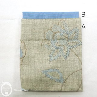 Kurumi set ［PIERRE FREY］刺繍フラワー【ブルー】