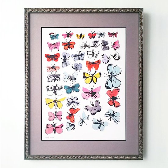ポスター額装品 アンディ・ウォーホル 《Butterflies 1955/蝶》 - 額縁・ギャラリー37°