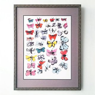 ポスター額装品 アンディ・ウォーホル《Butterflies 1955/蝶》