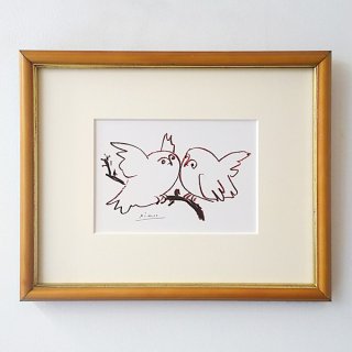PC額装品 ピカソ《The Two Owls/2羽のフクロウ》<img class='new_mark_img2' src='https://img.shop-pro.jp/img/new/icons49.gif' style='border:none;display:inline;margin:0px;padding:0px;width:auto;' />