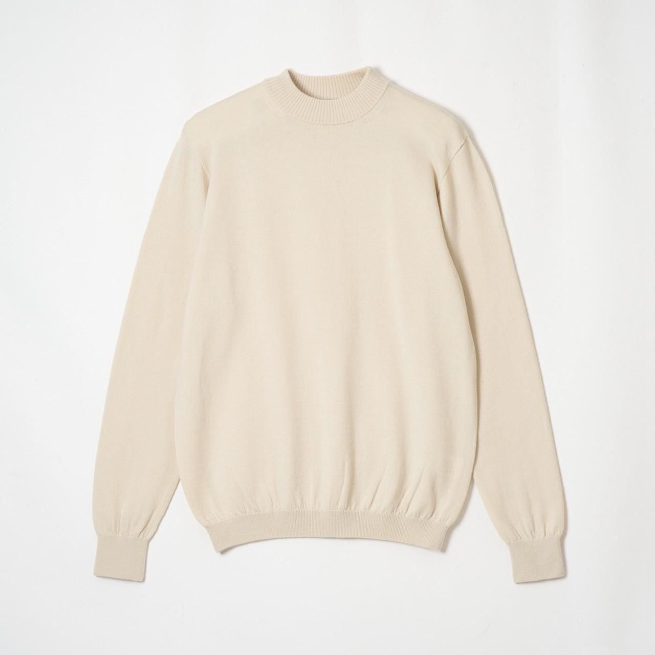 RAISED NECK KNIT