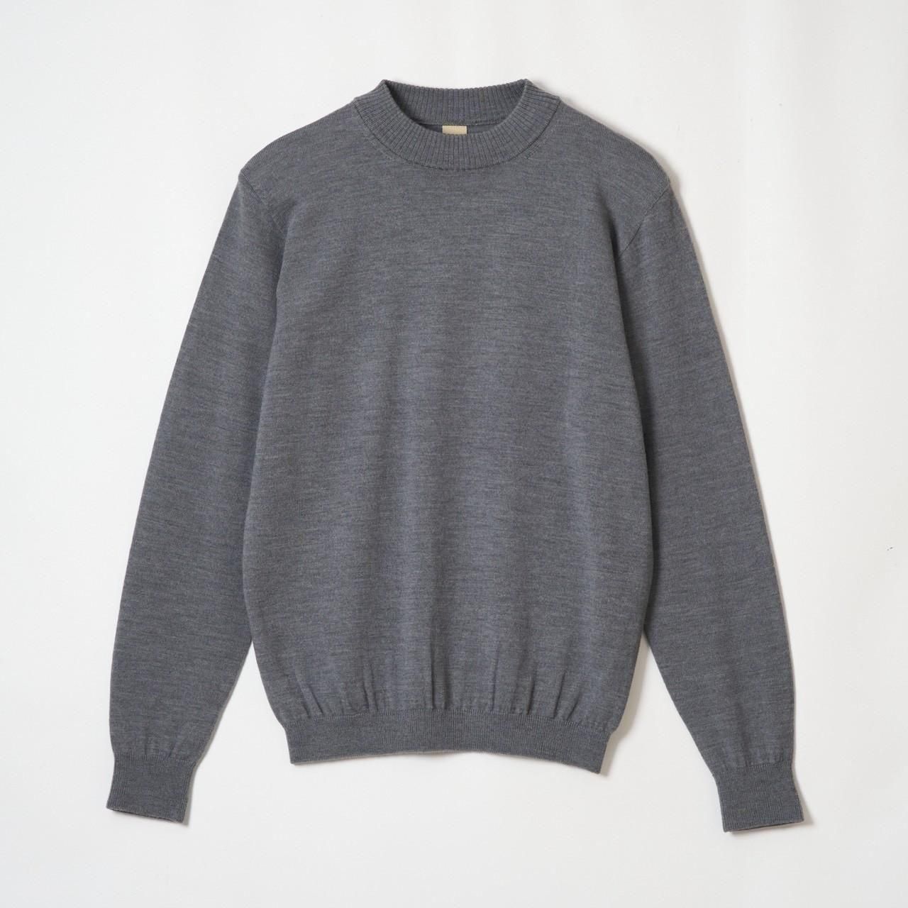 RAISED NECK KNIT