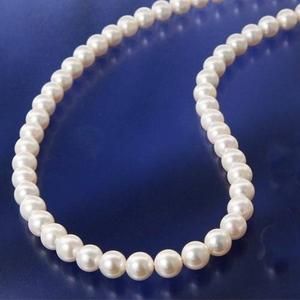 鑑別付】花珠本真珠（あこや真珠） パールネックレス 7.0～7.5mm