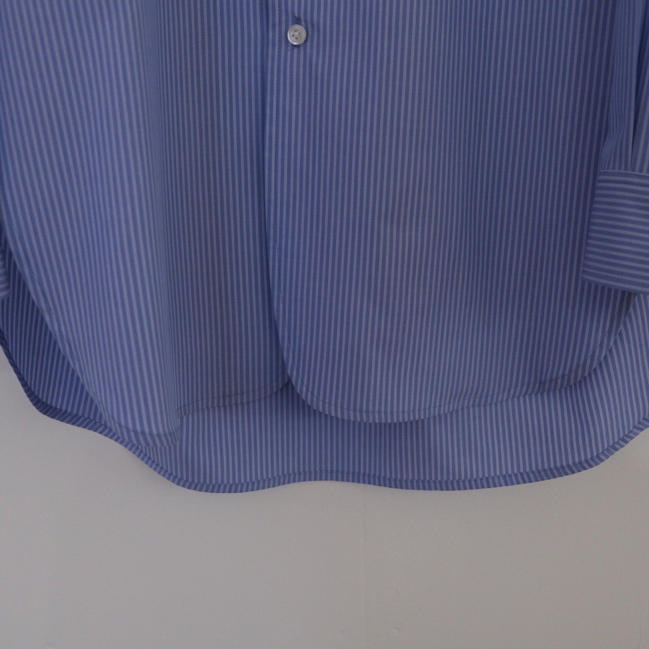 un/unbient (アン) / STAND COLLAR SHIRT(ブルーストライプ）