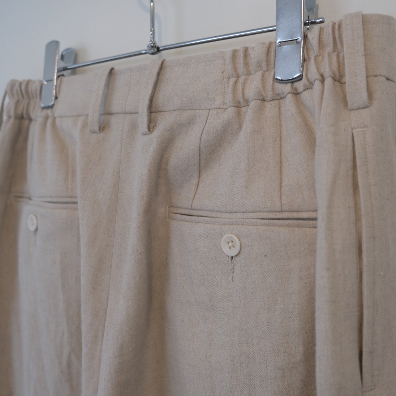 Gorsch Cotton Linen Rough Woven TrousersAUBE