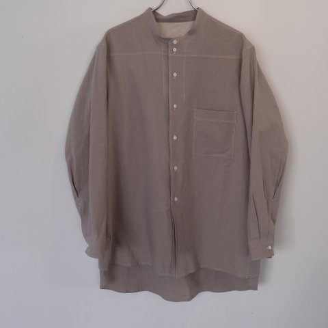 Gorsch the merrycoachman / Stand Collar Solid Long Shirt(MOSS)