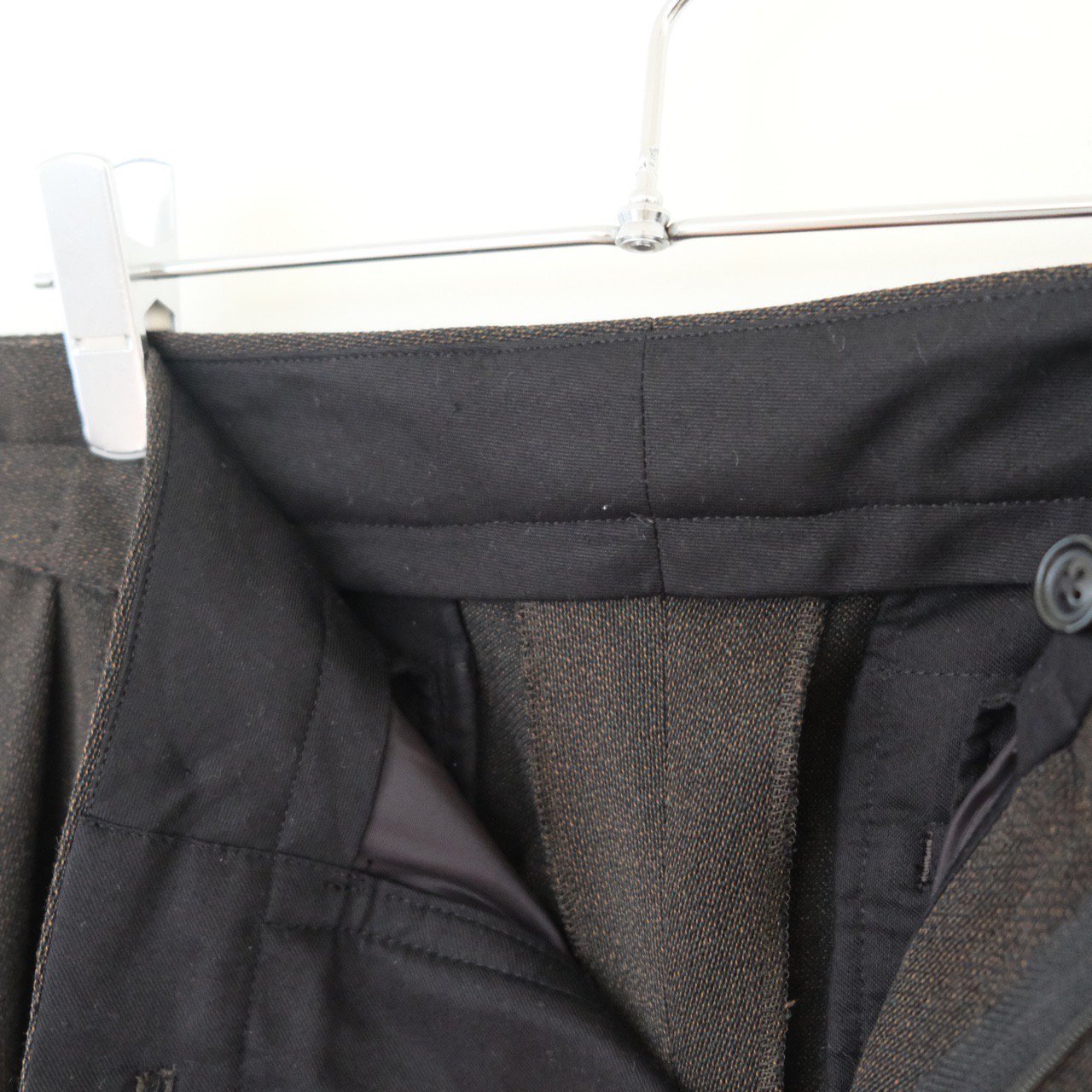 ULTERIOR(ｱﾙﾃﾘｱ) / MELANGE WOOL GABARDINE WIDE TROUSERS