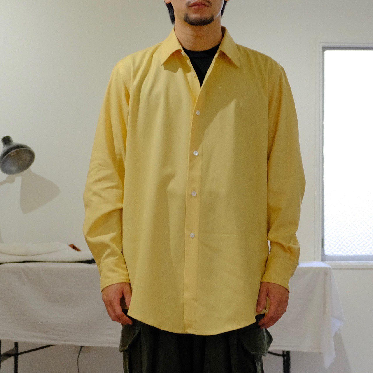 un/unbient(アン アンビエント）/ Super140's wool flannel Regular Collar Shirt(3  colars)