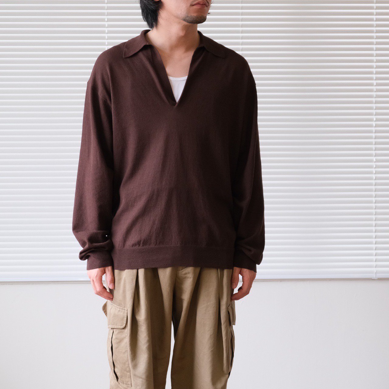 YLEVE(イレーヴ) / ORGANIC COTTON KN POLO(2 colors)