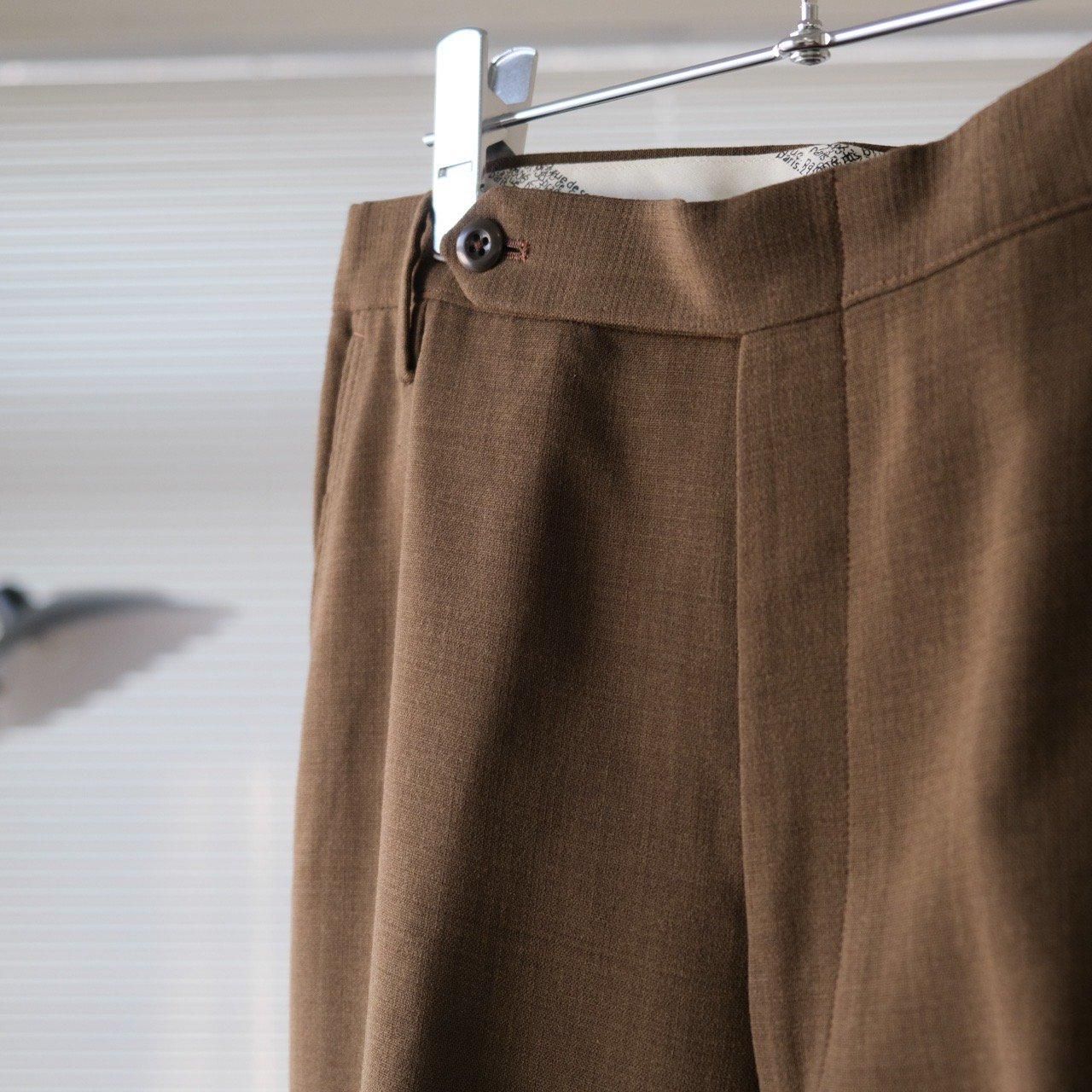パンツ m's braque FLARE PANTS mocha stripe FLARE PANTS -mocha stripe- – m's braque