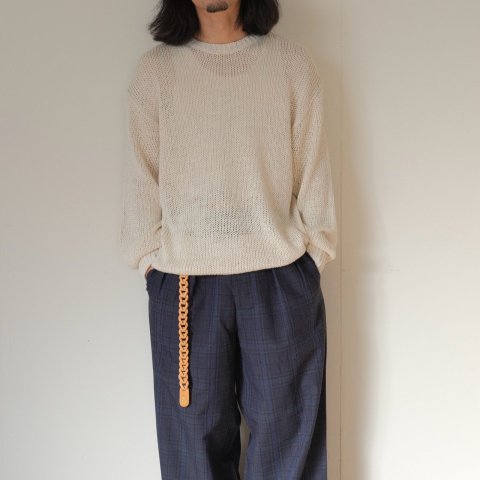 m's braque(ॺ ֥å) / TUCKED BAGGY PANTS Navy Check