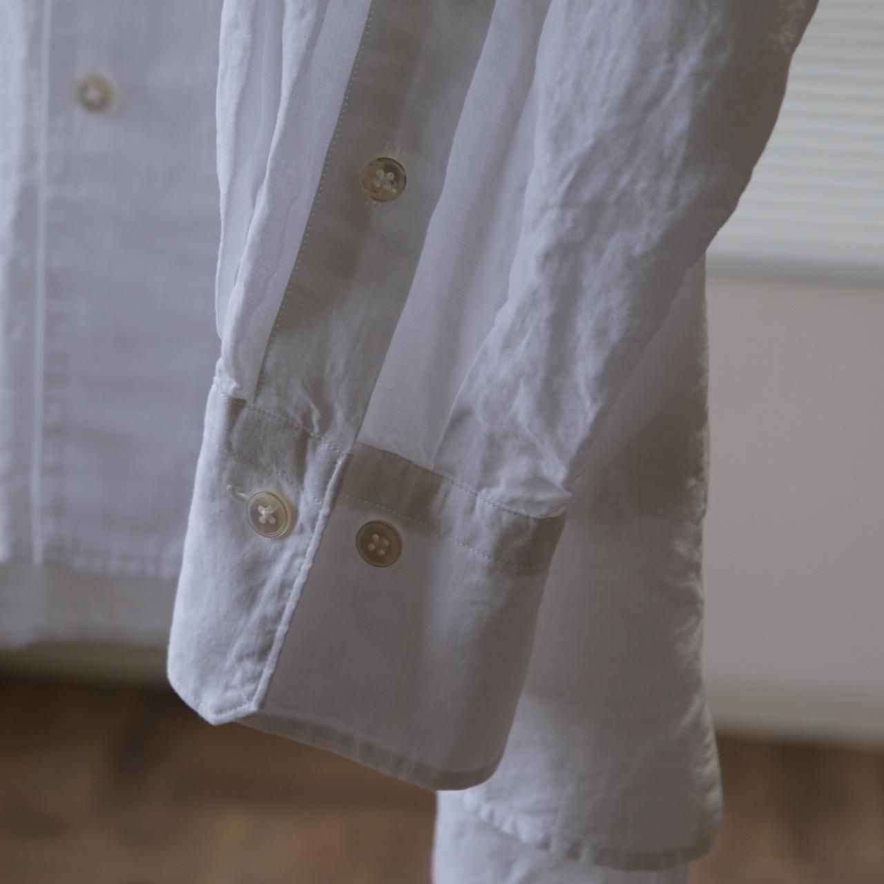 YLÈVE イレーヴ COTTON RAMIE BROAD SHIRT YLÈVE 'Cotton Ramie Broadcloth Shirt' (White) – C'H'C'M'