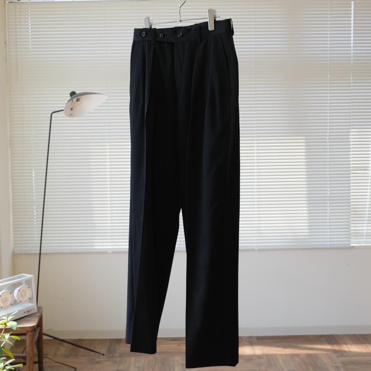 ULTERIOR(ｱﾙﾃﾘｱ) / VINTAGE SOFT GABARDINE TUCKED TROUSERS