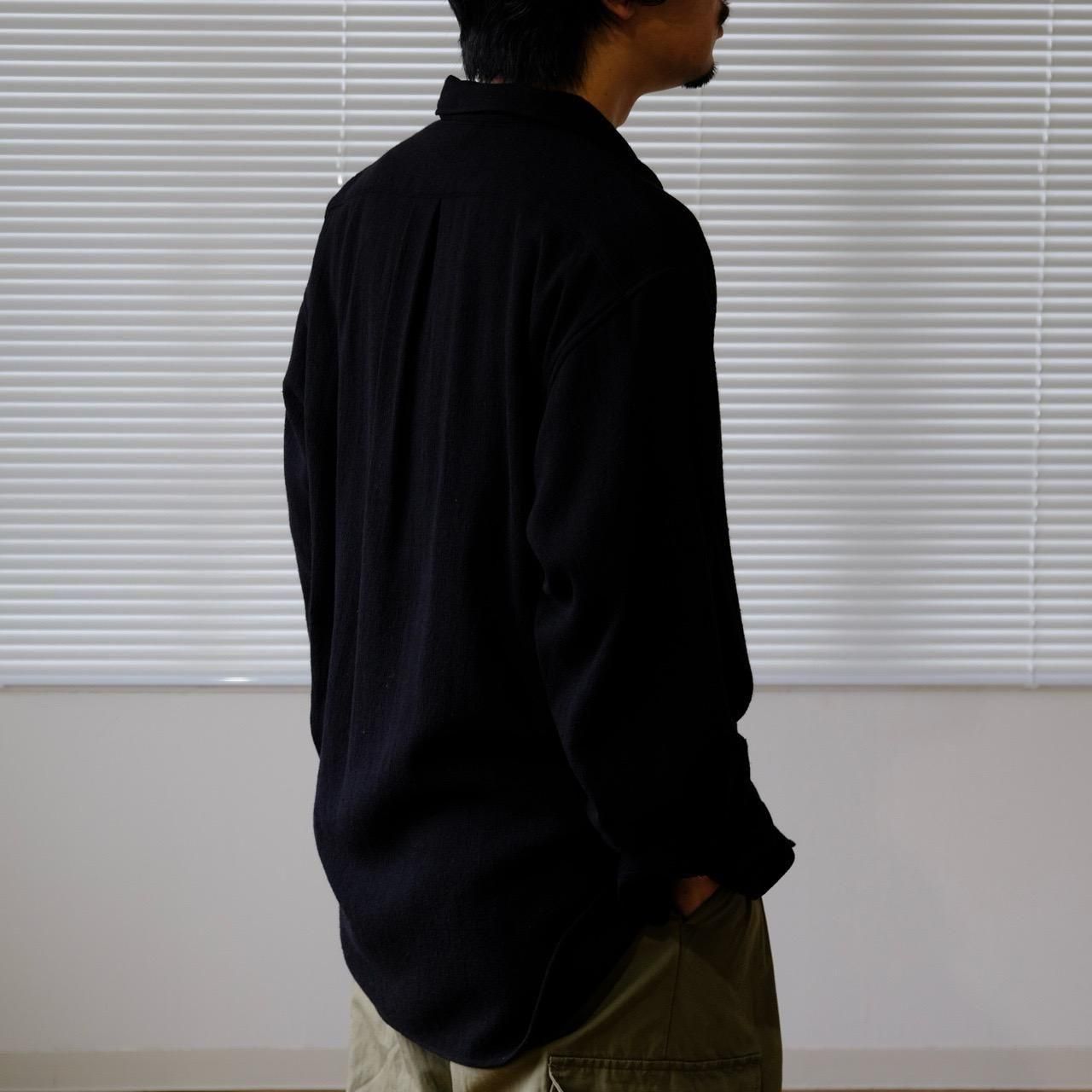 ULTERIOR (アルテリア) 24AW 長袖 ポロ ニット 薄手 ブラック ULTERIOR (アルテリア) 24AW 