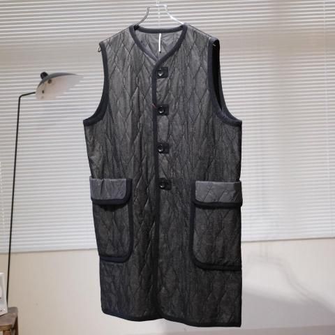 【m's braque】エムズブラック　ダッフルコート　チェック柄　グリーン m's braque】エムズブラック ダッフルコート チェック柄