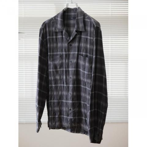 YLEVE(졼) / BRUSHED RAYON CHECK OPEN/COLLAR SHIRT
LAST ONE