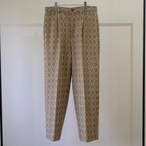 BISOWN / WALL PAPER HEAVYWOOL 1TUCK EASY SLACKS