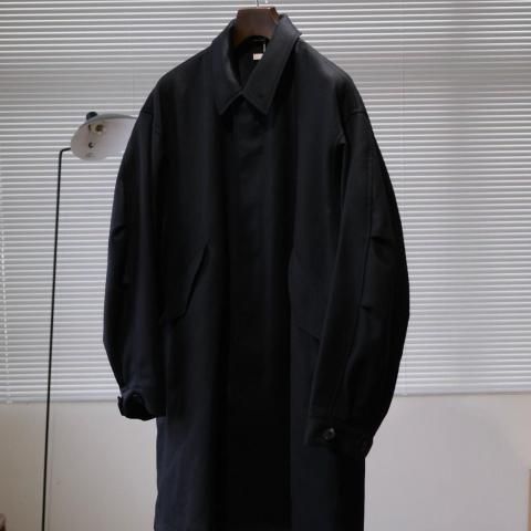 ULTERIOR(َÎ؎) / SUPER FINE LIGHT MELTON B/C FIELD COAT(BLACK)
