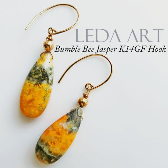 バンブルビーK14GFピアス - LEDA ART