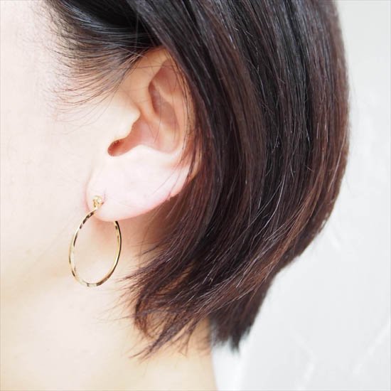 ピアス【Circle】/フープピアス小 - Accessory Shop Ouca