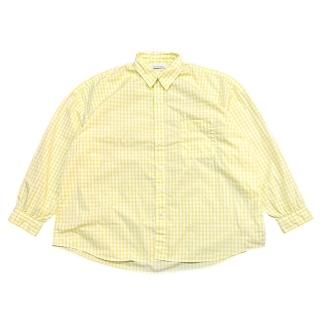 <img class='new_mark_img1' src='https://img.shop-pro.jp/img/new/icons47.gif' style='border:none;display:inline;margin:0px;padding:0px;width:auto;' />CATTAʥå  REGULAR WIDE GATHER SHIRT - GINGHAM YELLOW 쥮顼磻ɥ㥶 󥬥å 