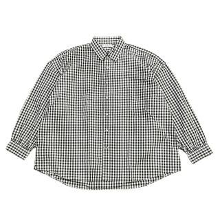 <img class='new_mark_img1' src='https://img.shop-pro.jp/img/new/icons25.gif' style='border:none;display:inline;margin:0px;padding:0px;width:auto;' />CATTAʥå  REGULAR WIDE GATHER SHIRT - GINGHAM BLACK 쥮顼磻ɥ㥶 󥬥å ֥å