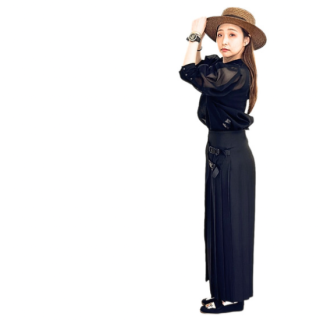 <img class='new_mark_img1' src='https://img.shop-pro.jp/img/new/icons47.gif' style='border:none;display:inline;margin:0px;padding:0px;width:auto;' />ITOCHI Polyester Linon Buckle Wrap Skirt  (ȥ ץ꡼ ȥ )
