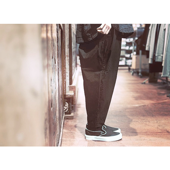 Porter Classic (ポータークラシック) POPLIN BEBOP PANTS -BLACK ポプリン ビバップパンツ -ブラック  [PC-035-2139] ユニセックス