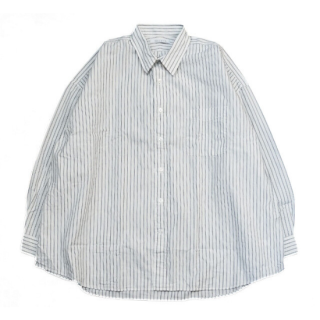 <img class='new_mark_img1' src='https://img.shop-pro.jp/img/new/icons47.gif' style='border:none;display:inline;margin:0px;padding:0px;width:auto;' />CATTAʥåREGULAR WIDE SHIRTS-TYPEWRITER STRIPE WHITE 쥮顼磻ɥ ץ饤 ȥ饤 ۥ磻 ˥å