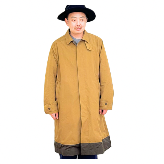 White Mountaineering ®( ホワイトマウンテニアリング ) WINDSTOPPER BALMACAAN COAT  (ウィンドストッパー バルマカーンコート ) ブラウン