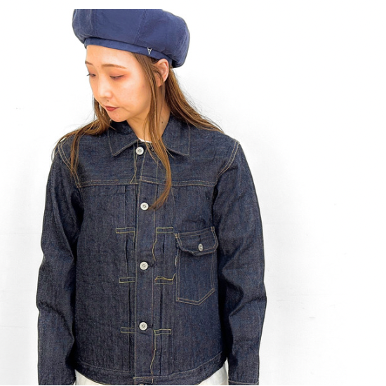 CANTON OVERALLS DENIM JACKET #1963-701 ( キャントンオーバーオールズ デニムジャケット 1st Type )  レディースサイズ