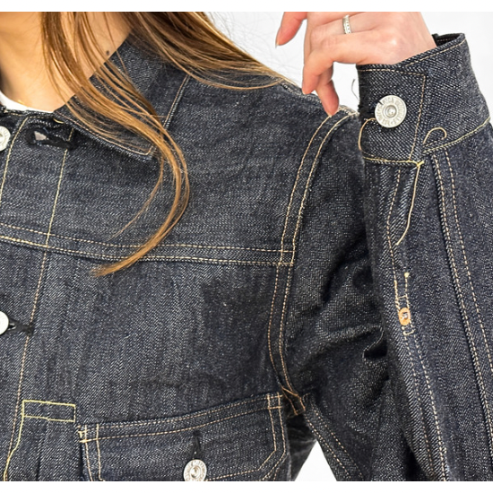 CANTON OVERALLS DENIM JACKET #1963-701 ( キャントンオーバーオールズ デニムジャケット 1st Type )  レディースサイズ