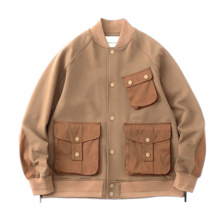 <img class='new_mark_img1' src='https://img.shop-pro.jp/img/new/icons25.gif' style='border:none;display:inline;margin:0px;padding:0px;width:auto;' />White Mountaineering VARSITY JACKET Brown