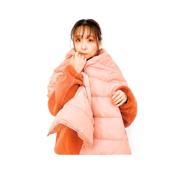 INNAT ( インアット ) PUDDED STOLE VEST PINK