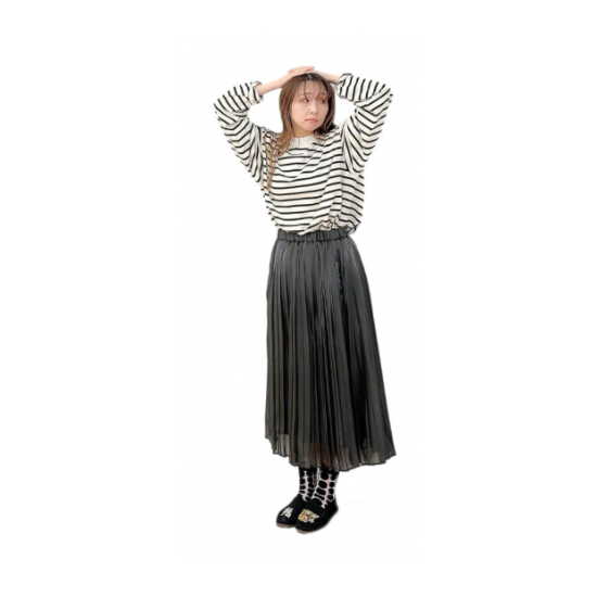 ITOCHI (イトチ) Aurora cloth double side pleated skirt ( プリーツ