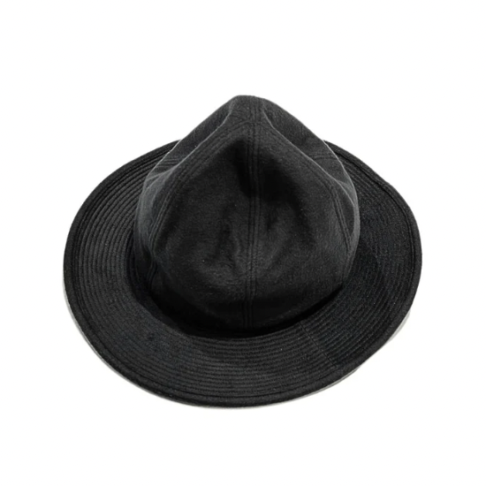 HEADS (ヘッズ) 【HEADS × THE FACTORY MADE】 MELTON MOUNTAIN HAT BLACK