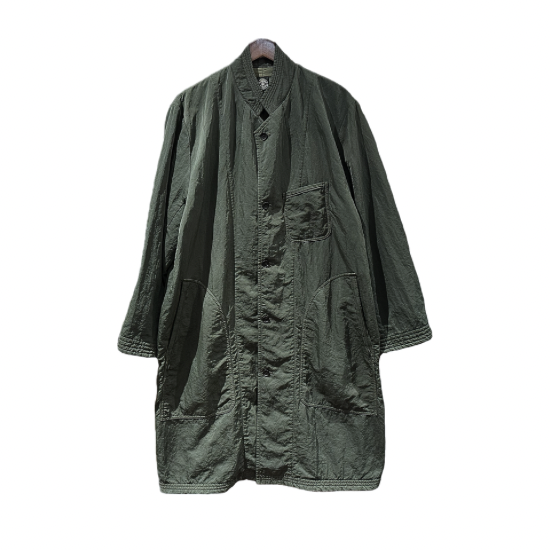 PORTER CLASSIC SUPER NYLON MILITARY COAT OLIVE PC-015-2458