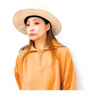 RIDING HIGHDUSTY COLOR FLEECE HALF ZIP SWEAT-MARIGOLD- ( 饤ǥ󥰥ϥ ) 